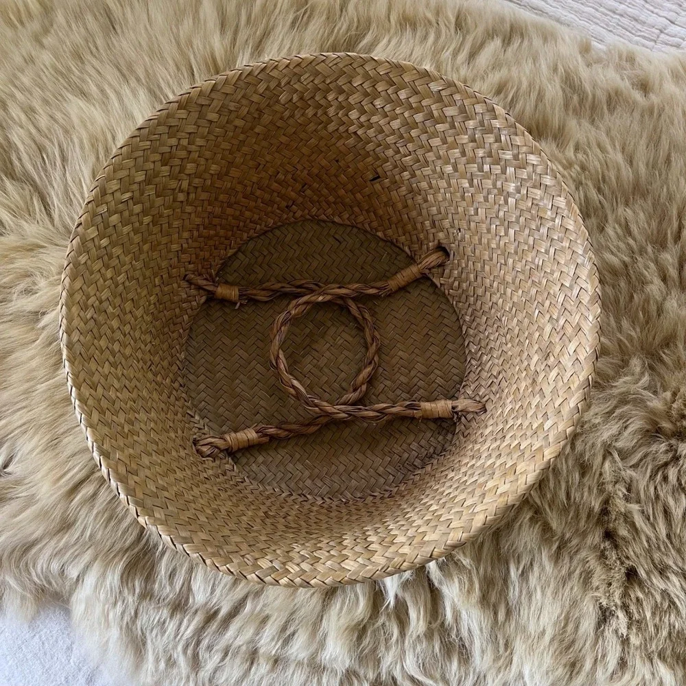Vintage Woven Market Basket